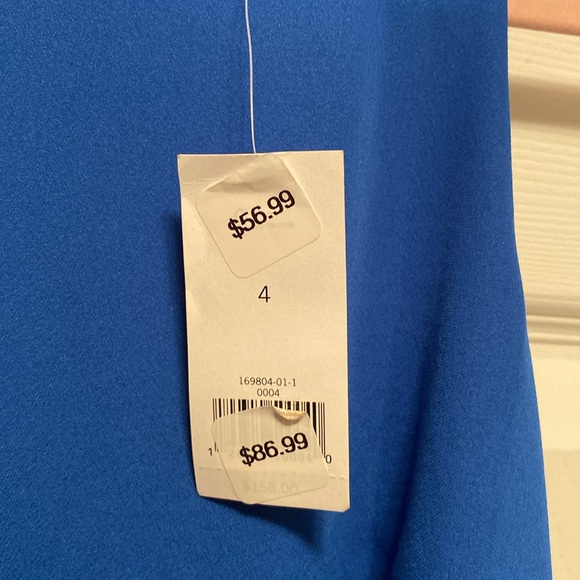 Brand New Banana Republic Blue Asymmetrical Sleeveless Dress… size 4 - Picture 7 of 7